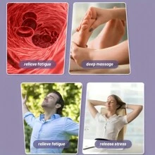 滚轮足部按摩器，足跟筋膜炎和压力缓解，手动手持足部按摩器，塑料材质，健康和家庭护理