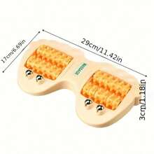 滚轮足部按摩器，足跟筋膜炎和压力缓解，手动手持足部按摩器，塑料材质，健康和家庭护理