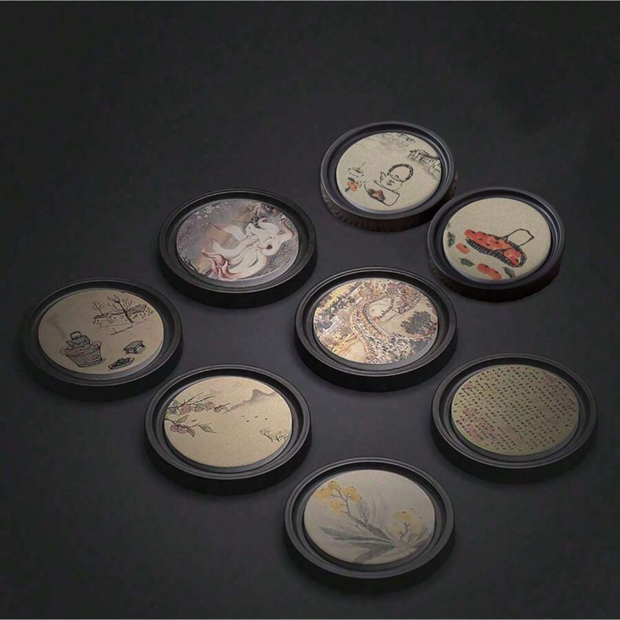 1pc Water Cup Mat Storage Tea Cup Holder Rack, Creative Home Kitchen Counter, Household Decor, Coffee Table Center Piece, Suitable For All Season Farmhouse, Ideal For Gongfu Tea Set, Home & Restaurant Decoration Best Gifts