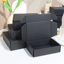 10pcs Multi-Size Small Paper Boxes, Customizable Printed Colorful Logo & Text, Gift Boxes, Personalized Packaging, Postal Paper Boxes, Courier Packaging Supplies