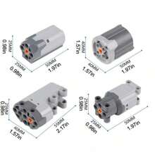 Elektromotor-Einheit-Kit, angetriebener mechanischer Bausteinsatz, kompatibel mit Konstruktionssteinen, batteriebetriebener RC-Bausteinsatz für Sportwagen, Automobile, Züge und Zubehör, leistungsstarke Motoreinheit mit fortschrittlicher Steuerung und Kompatibilität. Zimmer dekorieren, Wintergeschenk, Zug, Motor, Bausteine, RC Automodell Spielzeug (Zufallsfarbe)