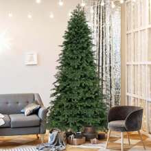 Lifezeal 6/7.5 FT Artificial Xmas Tree With 721/1019 PE PVC Branch Tips & Folding Metal Stand