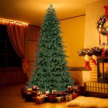 Lifezeal 6/7.5 FT Artificial Xmas Tree With 721/1019 PE PVC Branch Tips & Folding Metal Stand