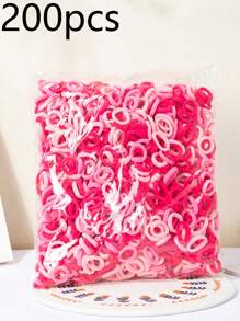 100/200/300/500/780/1000pcs Elastic Hair Ties Hair Rubber Bands Hair Loops Non Slip Ponytail Holders For Women And Women Daily Uses ,Head Piece