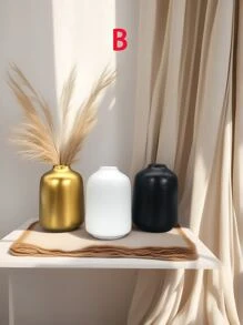 1PC Elegant Resin Simple Cylindrical Vase For Home Decor - Perfect For Flowers, Coffee Tables, And Office Decorations - Ideal Small Flower Vase For Living Rooms, Bedrooms, And TV Stands - A Beautiful Birthday Or Festival Gift
