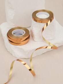 1/5/10/20/30 Rolls Of Metallic Balloon Decorative Tape, 10 Metres Long Gold Balloon Ties For Party, Suitable For Wedding, Birthday, Celebration, Gift Wrapping‌, Ribbons