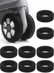 8pcs Luggage Wheels Protector Cover For Men And Women Silicone Wheels Cover For 8 Spinner Wheel Suitcases Silicone Trolley Case Travel Essentials Cruise Essentials Dorm Essentials Portable Wheels Guard Cover For Travel Home Camping Outdoor Beach Summer Vacation Back To School,Boho Vibes
