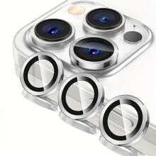 1 Set Camera Lens Protector Compatible With Iphone 15, 14 Plus, 13, 15 Pro Max, 12, 14 Pro, 13 Pro, 12 Pro - Tempered Glass Screen Protection - Compatible With Iphone Users - Protect Your Camera Lens From Scratches & Damages - Ideal Gift For Tech Lovers