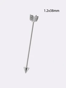 1 chiếc khuyên tai sụn mũi tên bằng thép không gỉ đa năng hình mũi tên công nghiệp xỏ khuyên tai cho nam nữ trang sức cơ thể - bông tai mũi tên - Xem 18