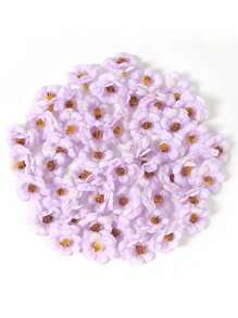 50 piezas/30 piezas Cabezas de flores de margarita artificiales de 3 CM/1.18 pulgadas, flores artificiales falsas, cabezas de flores de margarita artificiales, utilizadas para manualidades DIY, bodas, vestidos, decoración de fiestas, regalos, decoración del hogar, cumpleaños, graduación, decoración de otoño