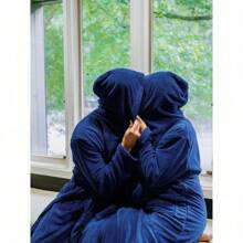 2Pcs Mr And Mrs Robes Fleece Hooded Robes For Women/Men, Christmas Wedding Engagement Gifts For Couple - Royal Blue - View 4