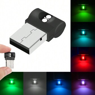 1 Stück Mini Usb Led Auto Licht Auto Innen Atmosphäre Licht Notfall Beleuchtung Licht Pc Auto Bunte Dekorative Lampe Auto Zubehör