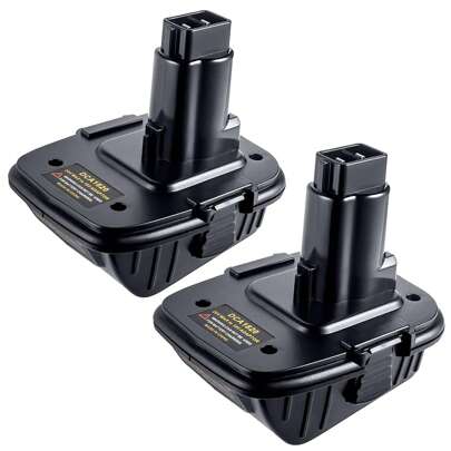 2PACK DCA1820 Adapter Compatible With Dewalt 18V Tools, 18V To 20V Battery Adapter Compatible With Dewalt 20V MAX Battery DCB203 DCB206 DCB201 DCB200