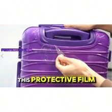 UUH - 4 Piece Luggage Set - Rugged ABS Material, Smooth Dual Wheels, TSA Certified Lock, 13/20/24/28 Inch Gradient Colours, Ultra-Lightweight Design - Suitable For All Travels, Christmas, Gifts, New Years - Red Violet - View 9