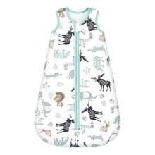 Mosebears  2.5 TOG  Sleeveless Sleep Bag  , Thick Leg-Wrapped Sleep Sack Baby Winter Wearable Blanket With 2-Way Zipper Super Soft &Comfortable - Deer - 查看 3