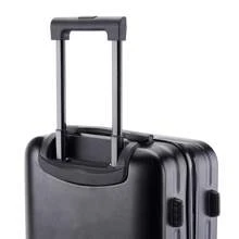 20/24 英寸随身行李万向轮行李箱，轻便硬壳旅行箱，耐用防刮，静音轮子，可拆卸，非常适合旅行、商务旅行、大学、学校书包、学校配件、学校用品 - 黑色 - 查看 4