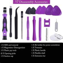115 In 1 Precision Screwdriver Set, Electronics Magnetic Repair Tool Box ,With Case For Repair Computer, Phone, PC, Cellphone, Laptop, Switch, PS4, Game Console, Watch, Glasses Etc.Purple., Tools For Men