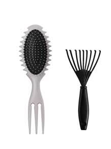 1 cái / 2 cái Lược định hình tóc xoăn, Lược chải tóc xoăn, Dùng để chải và tạo kiểu tóc xoăn cho nam và nữ để giảm kéo - Nhiều màu - Xem 18