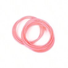 10 Stücke/Set Bohemian Mehrschicht Ultraflach PVC 3mm Armband Set, farbiges Ring Ketten Armband, geeignet für Frauen Hochzeitsfeier