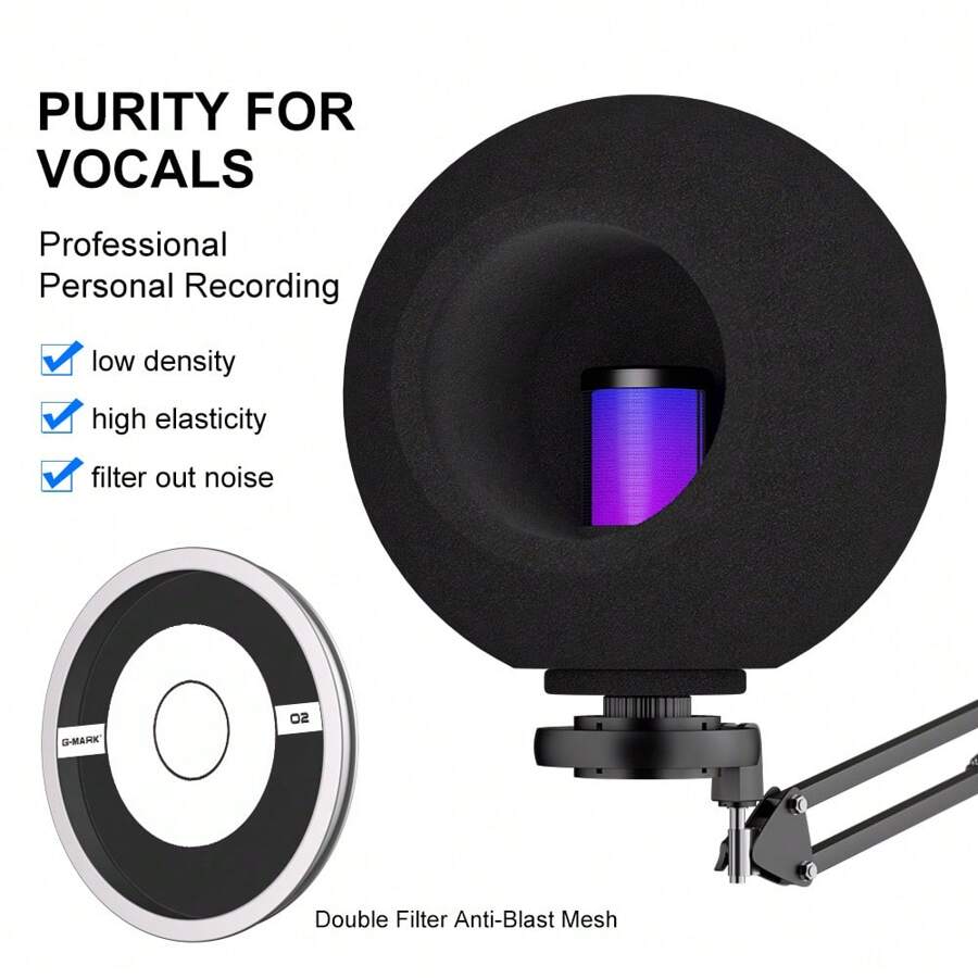 G-MARK G-MARK Professioneller Studio-Mikrofon Pop-Filter Schild O2 ...