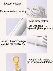 1 pieza Pinzas multiusos para pasta, diseño en zigzag, pueden sostener fideos, huevos, vegetales, pueden batir huevos, para uso en restaurantes y hogar, en bufé y servir alimentos, utensilios de cocina, prevención de quemaduras, regalo de Navidad