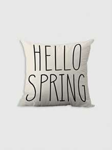 4 Pcs/1 Pc Easter Bunny Simple Simple Soft Comfortable Printed Short Wool Pillowcase Invisible Zipper Living Room Sofa Pillowcase No Pillow Core - Multicolor - View 10