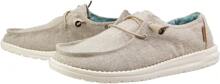 Women's Wendy Chambray Beige | Women's Shoes | Women's Lace Up Loafers | Comfortable & Light-Weight - Beige - View 2