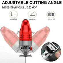 710W Jig Saw 3000RPM Corded Electric Jigsaw 6 Variable Speeds Jigsaw Tool Kit US