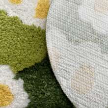 1PC 19.69*31.50in/23.62*47.24in Rustic Super Soft And Absorbent Faux Cashmere Moss Irregular Shape Carpet, TPR Rubber Non-Slip Backing, Home Living Room Bedroom Bathroom Entrance Decorative Floor Mat, Machine Washable