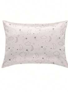 WholeNight 1pc Children's Silk-Like Pillow Case (Without Pillow Insert), Breathable Printed Pillowcase, Super Soft And Smooth Hair Protective Envelope Style, Unisex Travel Pillow Cover, All Seasons Love Valentine