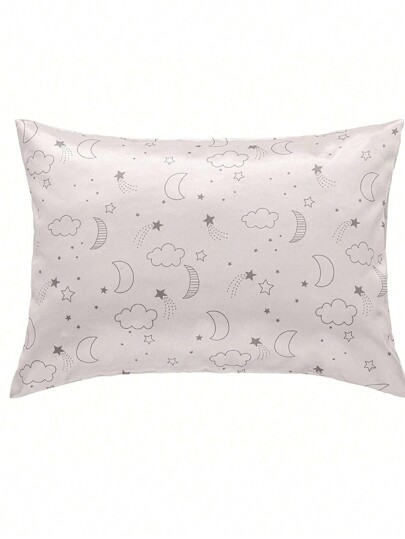 WholeNight 1pc Children's Silk-Like Pillow Case (Without Pillow Insert), Breathable Printed Pillowcase, Super Soft And Smooth Hair Protective Envelope Style, Unisex Travel Pillow Cover, All Seasons Love Valentine