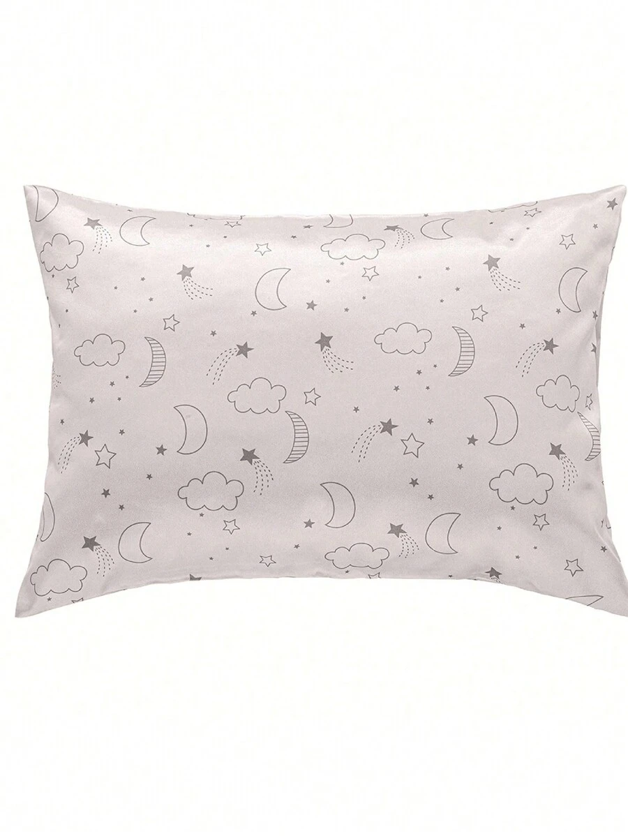 WholeNight 1pc Children's Silk-Like Pillow Case (Without Pillow Insert), Breathable Printed Pillowcase, Super Soft And Smooth Hair Protective Envelope Style, Unisex Travel Pillow Cover, All Seasons Love Valentine