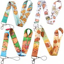 Cute Capybara Keychain, Adorable Charm Accessory Car Accessories Bag Charm School Goth Y2k Halloween Accessories Teachers Day Christmas Gift Ideas Bag Lanyards With Id Holder Car Accessories Bag Charms Car Accessories Friend Sister - HX9855 - View 1
