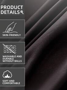 1pc Waterproof Fitted Sheet, Bedding, Fitted Sheet, Mattress Cover, Fitted Sheet, Soft & Comfortable Bedroom Bedding, Solid Color Mattress Protector, Bedroom Bedding, Deep Pocket Breathable Quilted Fitted Sheet, Fits Twin, Full, Queen, King Size Beds, Dust Protection, No Pillow And Pillowcase Included, Machine Washable, Bedding Gift, Black - Black - View 5