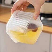 7pcs Freezer-Safe Food Storage Containers Set With Lids - Leakproof, Plastic, Stackable For Meat, Fruits & Vegetables - Kitchen Organization Essentials - White - View 6