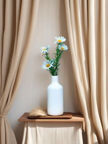 1PC Elegant Resin Simple Cylindrical Vase For Home Decor - Perfect For Flowers, Coffee Tables, And Office Decorations - Ideal Small Flower Vase For Living Rooms, Bedrooms, And TV Stands - A Beautiful Birthday Or Festival Gift