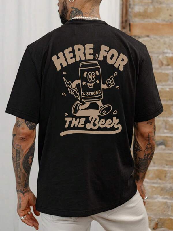 Men's Fashion Short Sleeve T-Shirt | Personalized Graphic Design | Essential For Summer | Comfortable & Breathable, Showcase Your Personalized