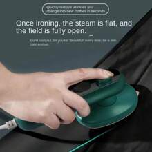 1 pieza Vaporizador de ropa portátil de mano mini eléctrico, plancha de vapor para el hogar y viajes, giratoria, para ropa húmeda y seca, color aleatorio