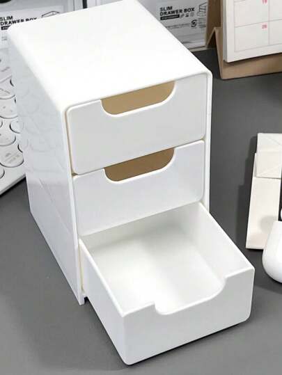 1pc Mini Desk Top Small Storage Box, Furniture Organizer For Accessories, Cosmetics, Jewelry