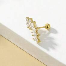 1 chiếc khuyên tai sụn Cubic Zirconia tổng hợp sáng bóng - Trang sức xỏ khuyên Helix, Daith, Conch dành cho phụ nữ - 1 cái - Xem 14