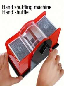 1 Pc Premium Handheld Poker Shuffle Machine- Durable High Index Plastic For 2/4/6 Decks Of Cards - Ideal For Family And Party Games, Suitable For Everyone, Perfect For Holidays Such As Valentine's Day, Easter, Thanksgiving, And New Year's - Multicolor - View 2