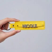 Personalisierter Acryl Mehrfarbiger Buchstaben Schlüsselanhänger, bestes Weihnachtsgeschenk, Geburtstagsüberraschung für Familie und Freunde, Leder Schlüsselanhänger, Acryl Namenspersonalisierung, Herbst/Winter Feiertags Geschenk, Überraschung für Lieblingsmenschen