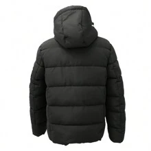 Chamarra para frio para Niño desde 6 hasta 16 años Chaqueta Chamarra para el Frio, Uso Casual, Chaqueta con Gorro. Diseño único American College USA - Negro - Ver 4