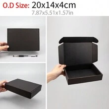 10pcs Multi-Size Small Paper Boxes, Customizable Printed Colorful Logo & Text, Gift Boxes, Personalized Packaging, Postal Paper Boxes, Courier Packaging Supplies