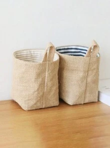1pc Linen Storage Hanging Bag, Wall Mounted Door Back Organizer Pouch For Bathroom, Desktop, Clutter,Basket,Gift Basket,Basket For Gifts,Wall Basket,Mini Velvet Basket,Storage And Organizer Bins,Makeup Basket,Living Room,Room Basket,Rope Plant Hangers, Wood Rattan Geometric Baskets, NaturalMix Metal Frame Accents For Coastal Garden Decor