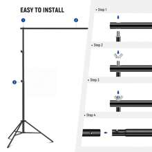 Photo Studio Backdrop Support, Wedding Arch Backdrop Stand, 10x6.5ft High Adjustable Background Stand For Ceremony Birthday Anniversary Bridal Floral Stand Decoration