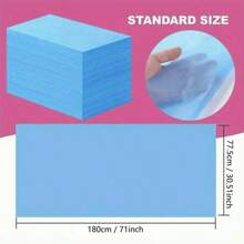 10/20/50/100 tấm ga trải giường massage không dệt dày thoáng khí dùng một lần, ga trải giường thẩm mỹ viện - Màu xanh lam - Xem 4