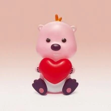 Miniso ZANMANG LOOPY Large LED Night Light, Cute Character Design, Soft Glow Eye-Protection Light, High-Quality ABS Material, Perfect For Bedroom Decor, Living Room Lighting And LOOPY Fans (1PC) - Pink - View 3