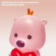 Miniso ZANMANG LOOPY Large LED Night Light, Cute Character Design, Soft Glow Eye-Protection Light, High-Quality ABS Material, Perfect For Bedroom Decor, Living Room Lighting And LOOPY Fans (1PC) - Pink - View 6