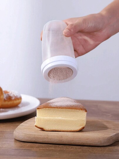 1pc Handheld Flour Sifter, Small Plastic Home Use Flour Sieve